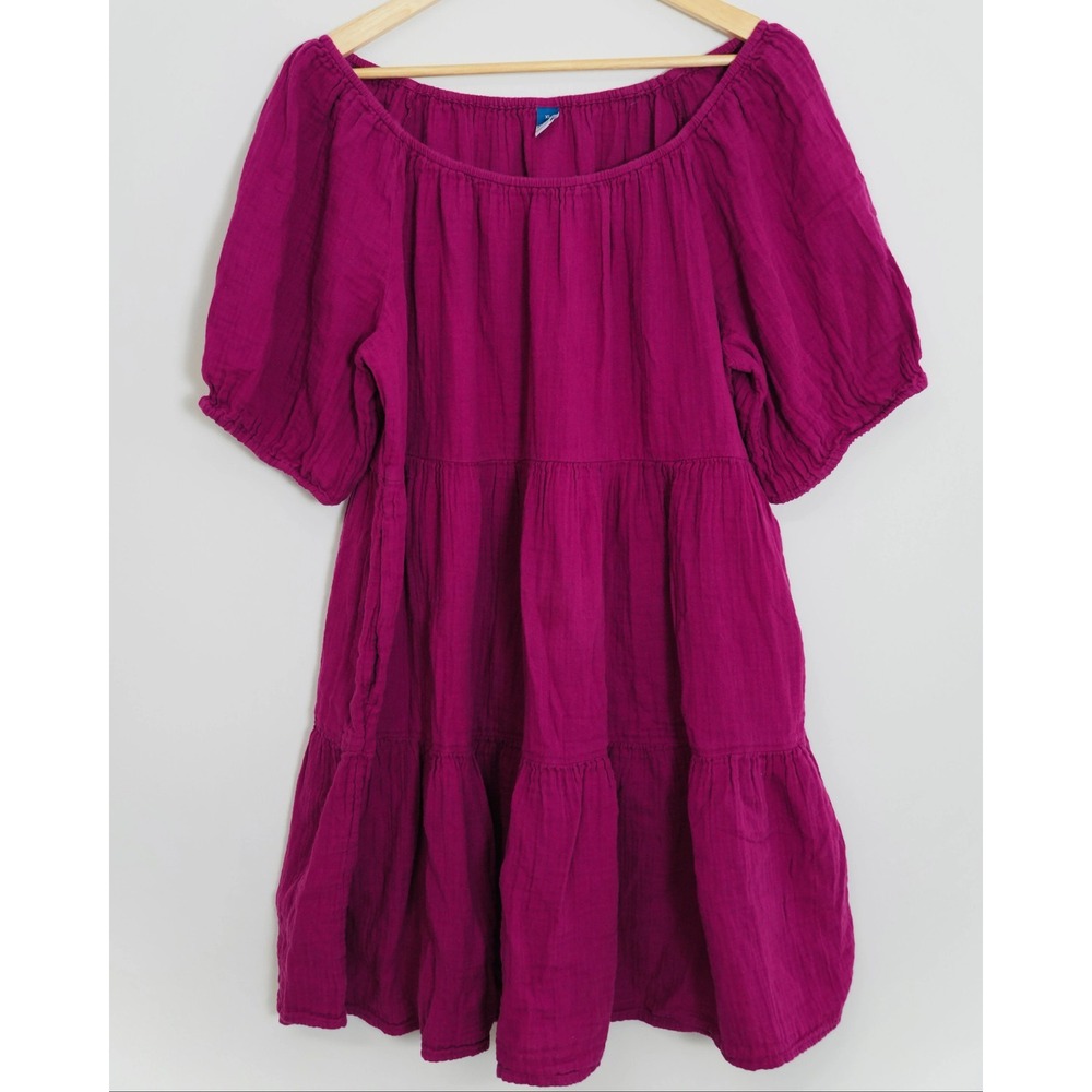 Old Navy Purple Tiered Dress Size‎ X-Large